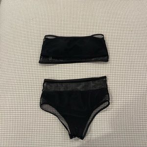 Mesh style bathing suit